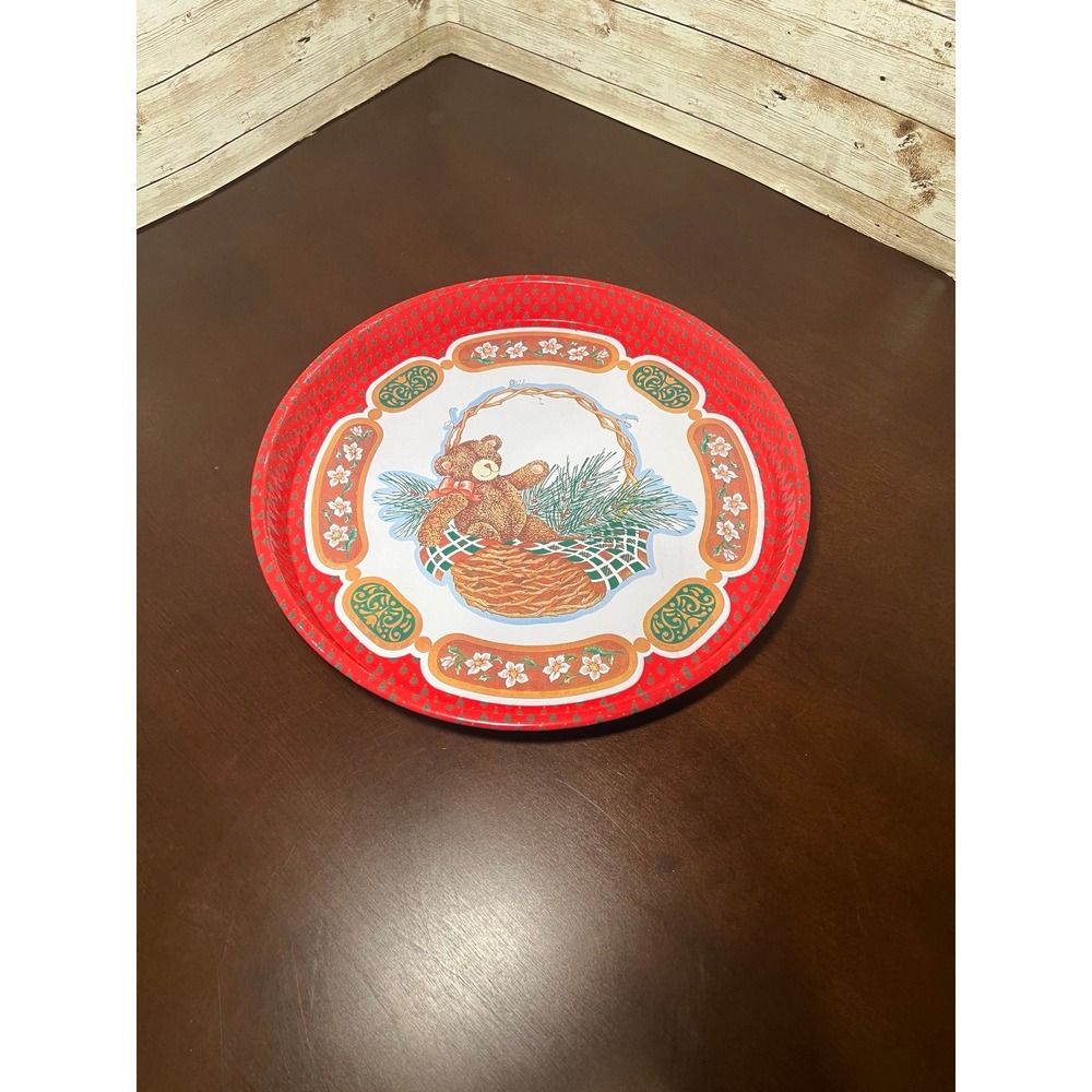 Teddy bear Xmas tray